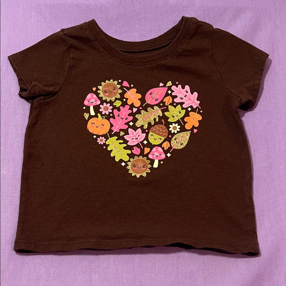 5 for $10 💜 The Children's Place Fall Tee Size 12-18 months